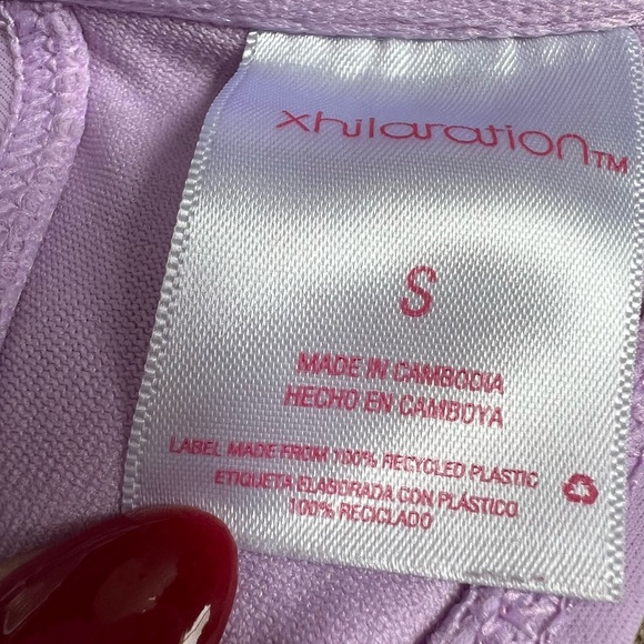 XHILARATION LAVENDER PURPLE CHEEKY STRING BIKINI SIZE SMALL - Picture 7 of 9